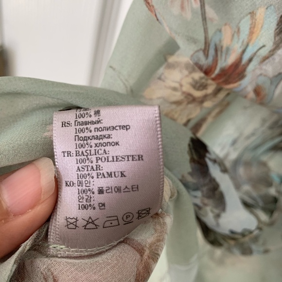 PREEN BY THORNTON BREGAZZI Original Print Ruffle Floral Blouse EUC Size - M - Picture 16 of 16